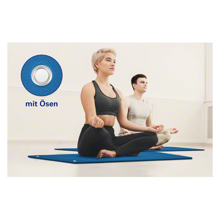 Pilates- und Yogamatte inkl. sen, LxBxH 140x60x0,6 cm, blau