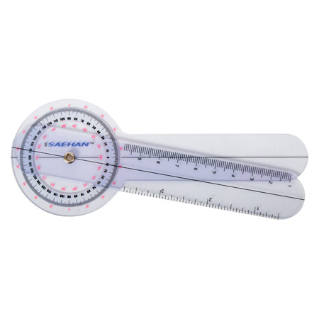 Saehan Goniometer Winkelmesser, Schenkellänge 15 cm