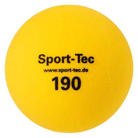 Schaumstoffball unbeschichtet,  19 cm, gelb