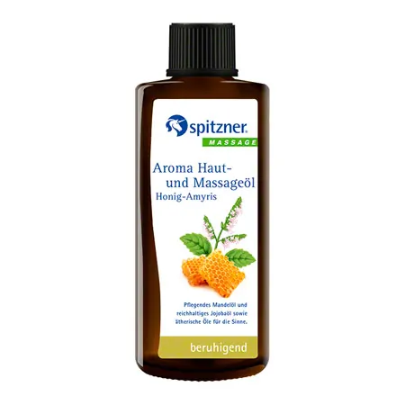 Spitzner Aroma Haut- und Massageöl Honig-Amyris, 190 ml