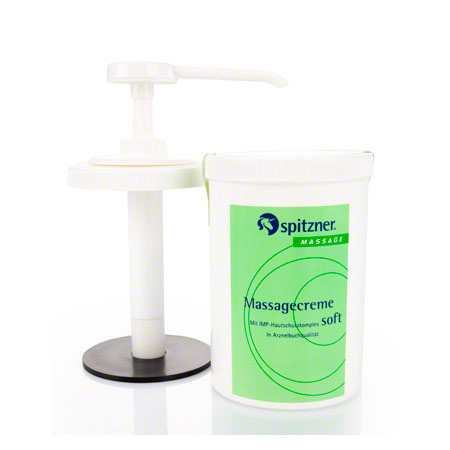 Spitzner Massagecreme soft, 1 l, inkl. Dosierpumpe
