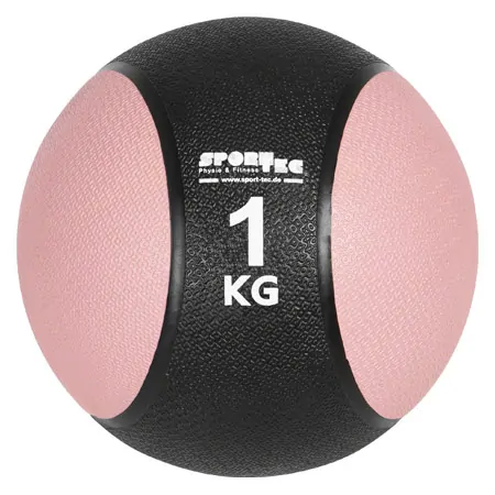 Sport-Tec Medizinball ø 19 cm, 1 kg, pink