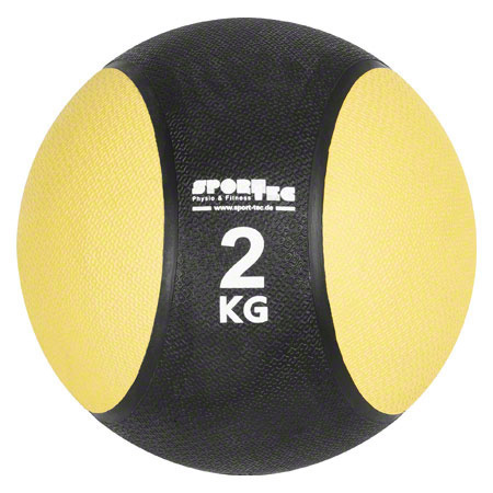 Sport-Tec Medizinball  19 cm, 2 kg, gelb