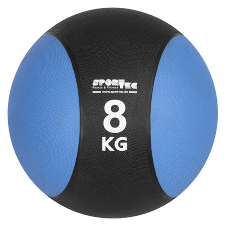 Sport-Tec Medizinball ø 28 cm, 8 kg, blau