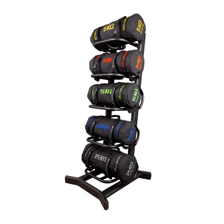 Sport-Tec Powerbag-Set Robusta, 5-25 kg, 5-tlg., inkl. Aufbewahrungsständer