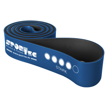 Sport-Tec Powerband aus Latex, 104x4,4 cm, stark, blau