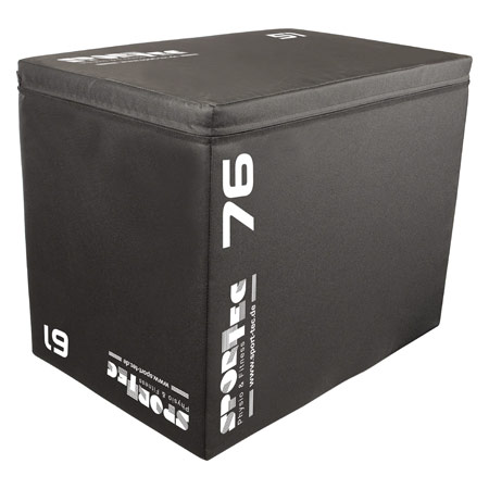 Sport-Tec Sprungtrainer 3-in-1 Soft Plyo Box, 76x61x51 cm