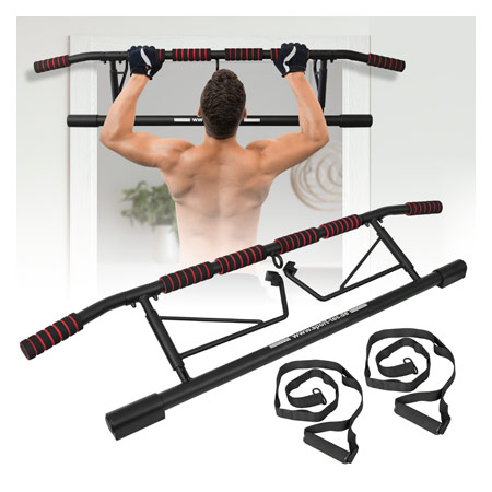 Sport-Tec Trreck Klimmzugstange klappbar, 117x28 cm, inkl. 2 Power Ropes + 2 Karabinerhaken