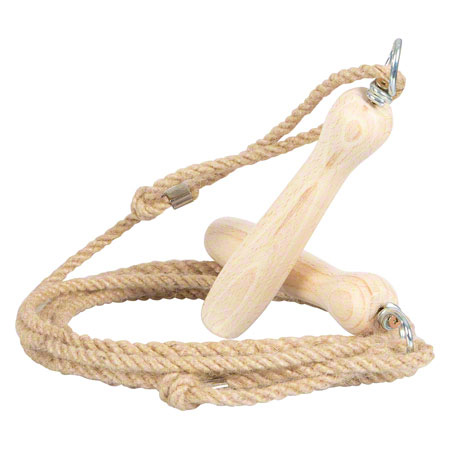 Springseil aus Hanf mit Holzgriff, 280 cm