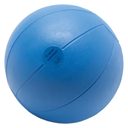 TOGU Medizinball aus Ruton,  21 cm, 0,8 kg, blau