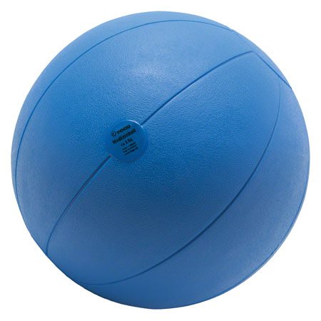 TOGU Medizinball aus Ruton, Ø 28 cm, 3 kg, blau