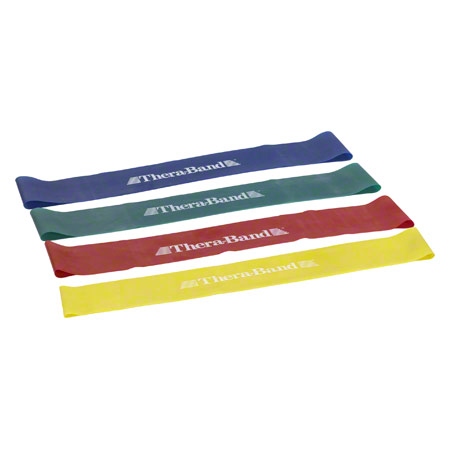 Thera-Band Loop 4er Set,  29 cm, 7,6x45,5 cm, je 1x gelb, rot, grn, blau