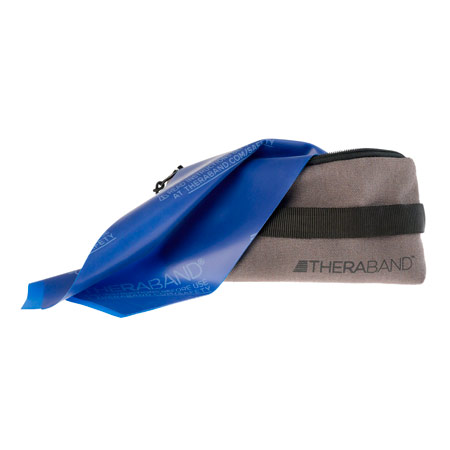 Thera-Band inkl. Tasche und Anleitung, 2,50 m x 12,8 cm, extra stark, blau