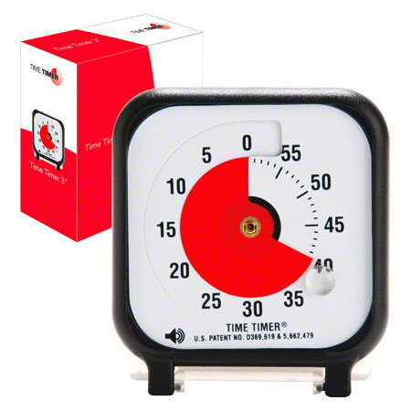 Time Timer Tischuhr mit akustischem Signal, 60 Min., klein, 7,5x7,5 cm