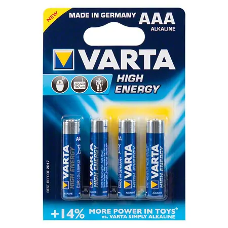 VARTA Micro High Energy Batterien, 1,5 V AAA, 4 Stck