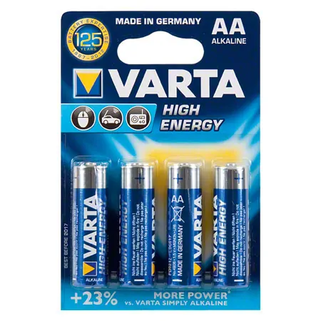 VARTA Mignon High Energy Batterien, 1,5 V AA, 4 Stck