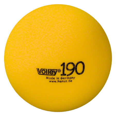 VOLLEY Schaumstoffball unbeschichtet, Ø 19 cm, gelb