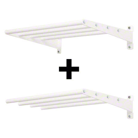 Wandhalterung Set, 65 cm, mit mit je 4 Auflagestäben, Basis- und Erweiterungsmodul, 11-tlg.