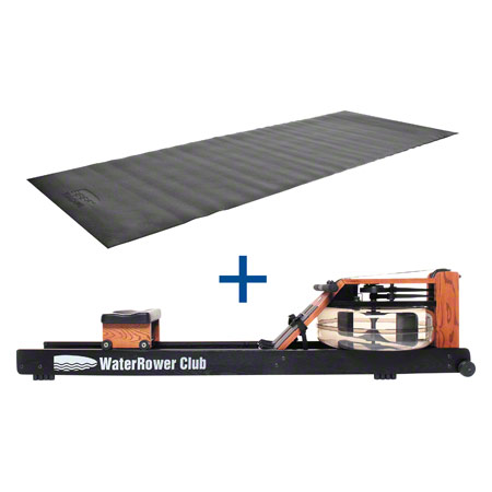 WaterRower Rudergert Club-Sport, inkl. S4 Monitor und Bodenschutzmatte, Set 2-tlg.