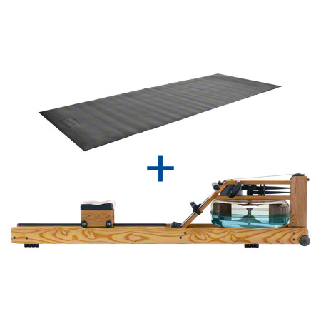 WaterRower Rudergert Esche, inkl. S4 Monitor und Bodenschutzmatte, Set 2-tlg