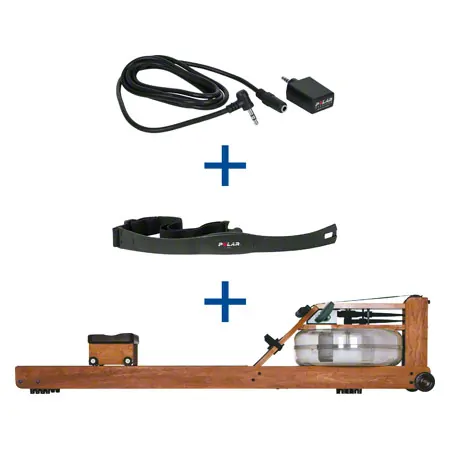 WaterRower Rudergerät Kirsche, inkl. S4 Monitor, Herzfrequenzempfänger und Brustgurt POLAR T31, Set 3-tlg