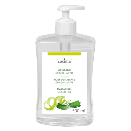 cosiMed Massageöl Ginkgo-Limette mit Druckspender, 500 ml