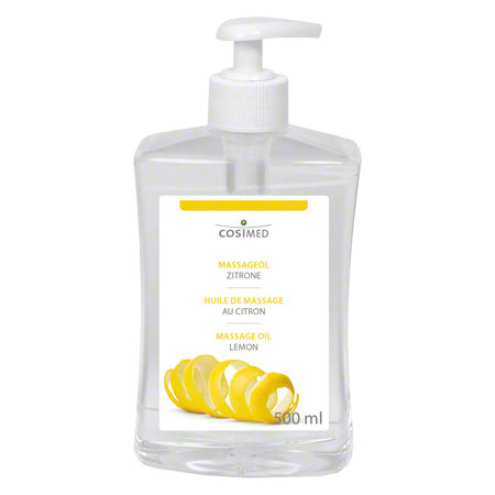 cosiMed Massageöl Zitrone mit Druckspender, 500 ml