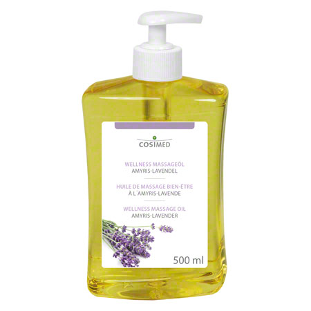 cosiMed Wellness-Massageöl Amyris-Lavendel mit Druckspender, 500 ml